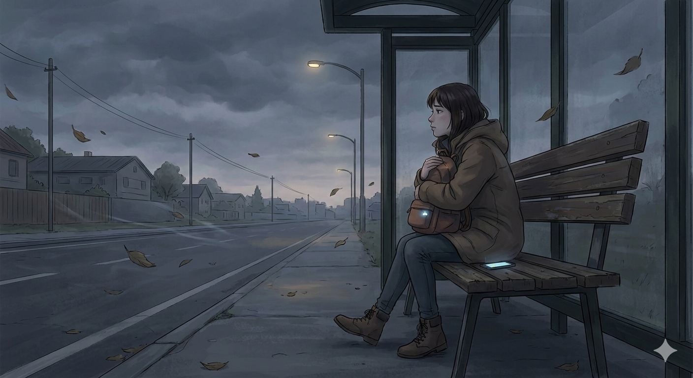 Di Halte, Aku Menemukan Diriku