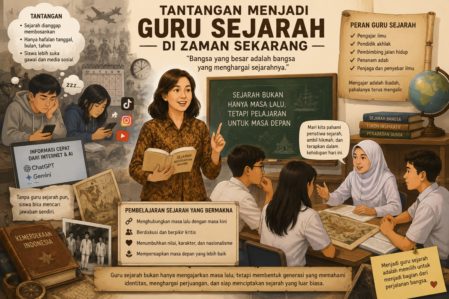 Tantangan Menjadi Guru Sejarah di Zaman Sekarang
